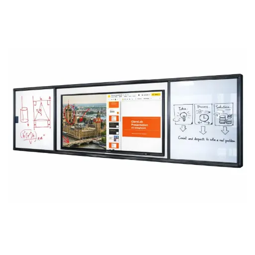 Tableau blanc coulissant Accent 4,2 m céramique